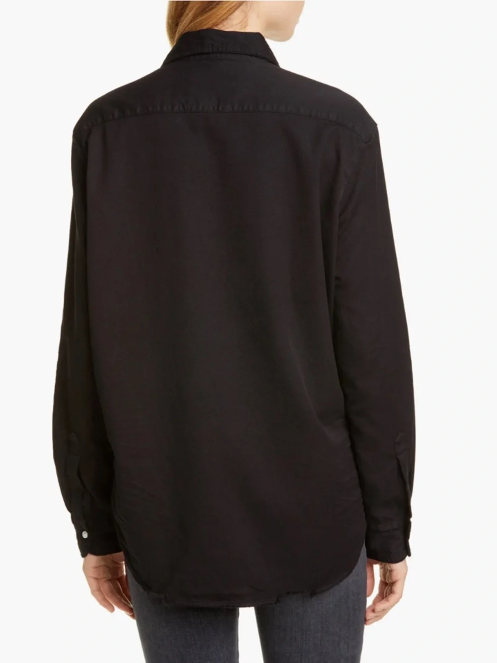 NEW Frank & Eileen Eileen Relaxed Button Up Shirt Black Size Medium - Picture 4 of 9